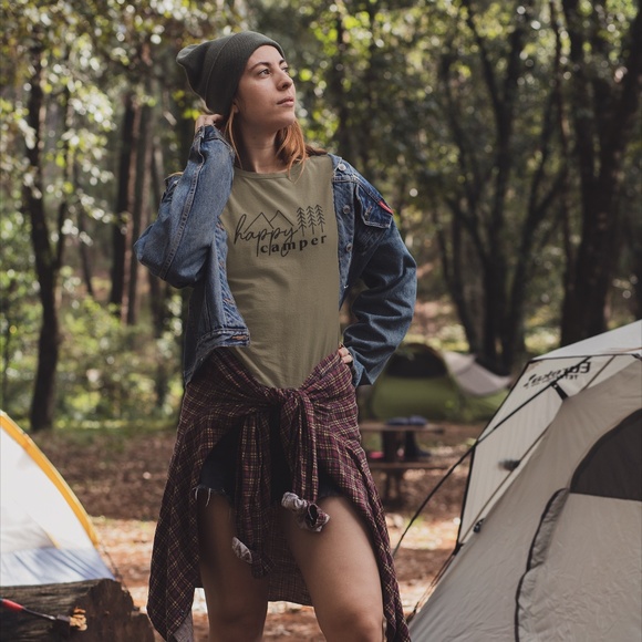 Happy Camper T-Shirt - Picture 1 of 6